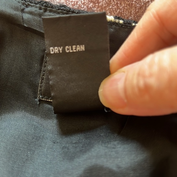 INC black and cream 100% wool skirt sz8 - Picture 5 of 5